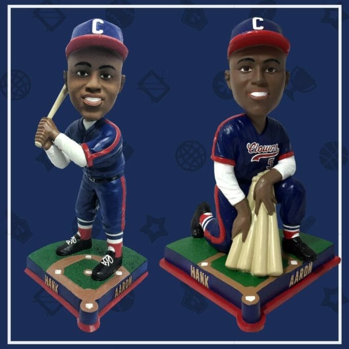 Hank Aaron Indianapolis Clowns Bobbleheads Unveiled