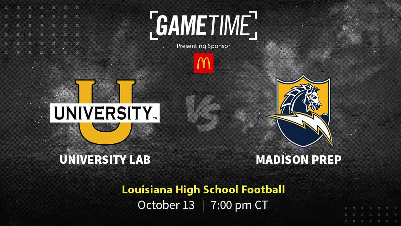 High School Football University Lab Cubs vs Madison Prep Chargers