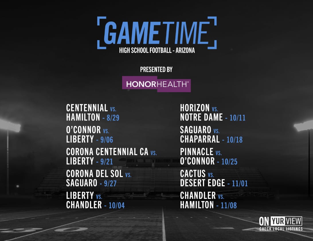 GameTIme High School Football Arizona Schedule