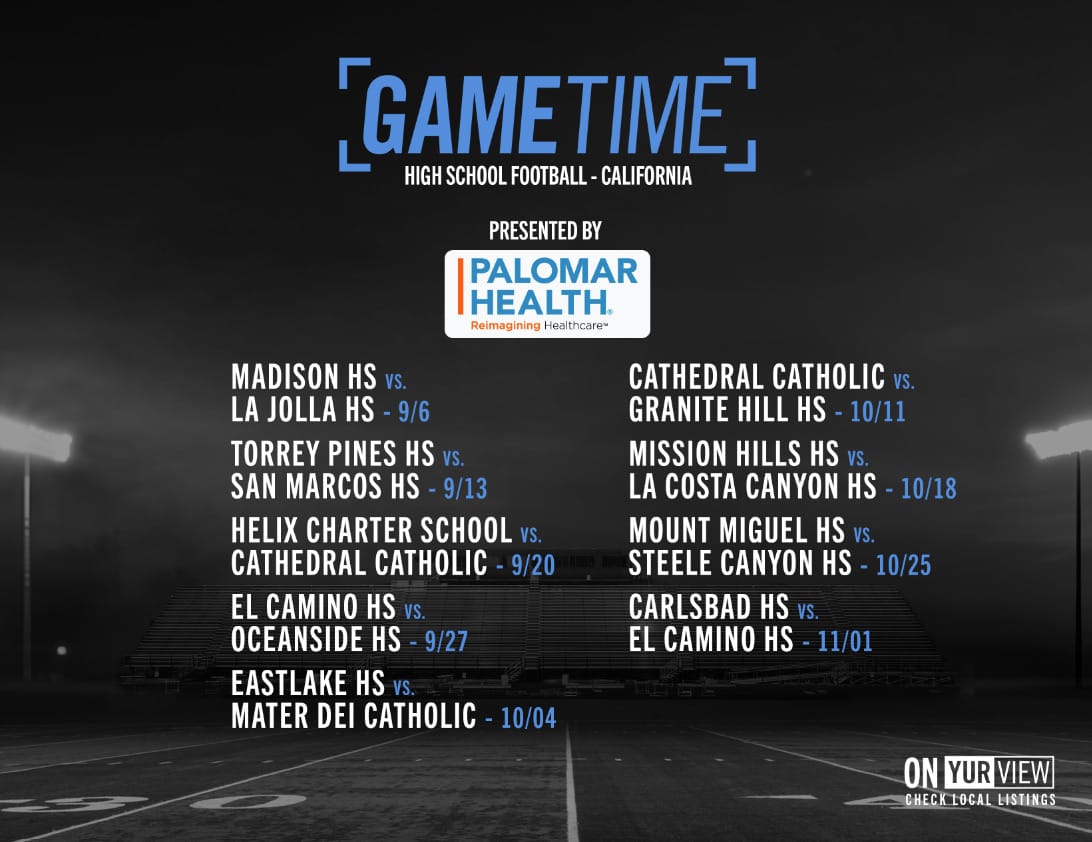 GameTIme High School Football California Schedule