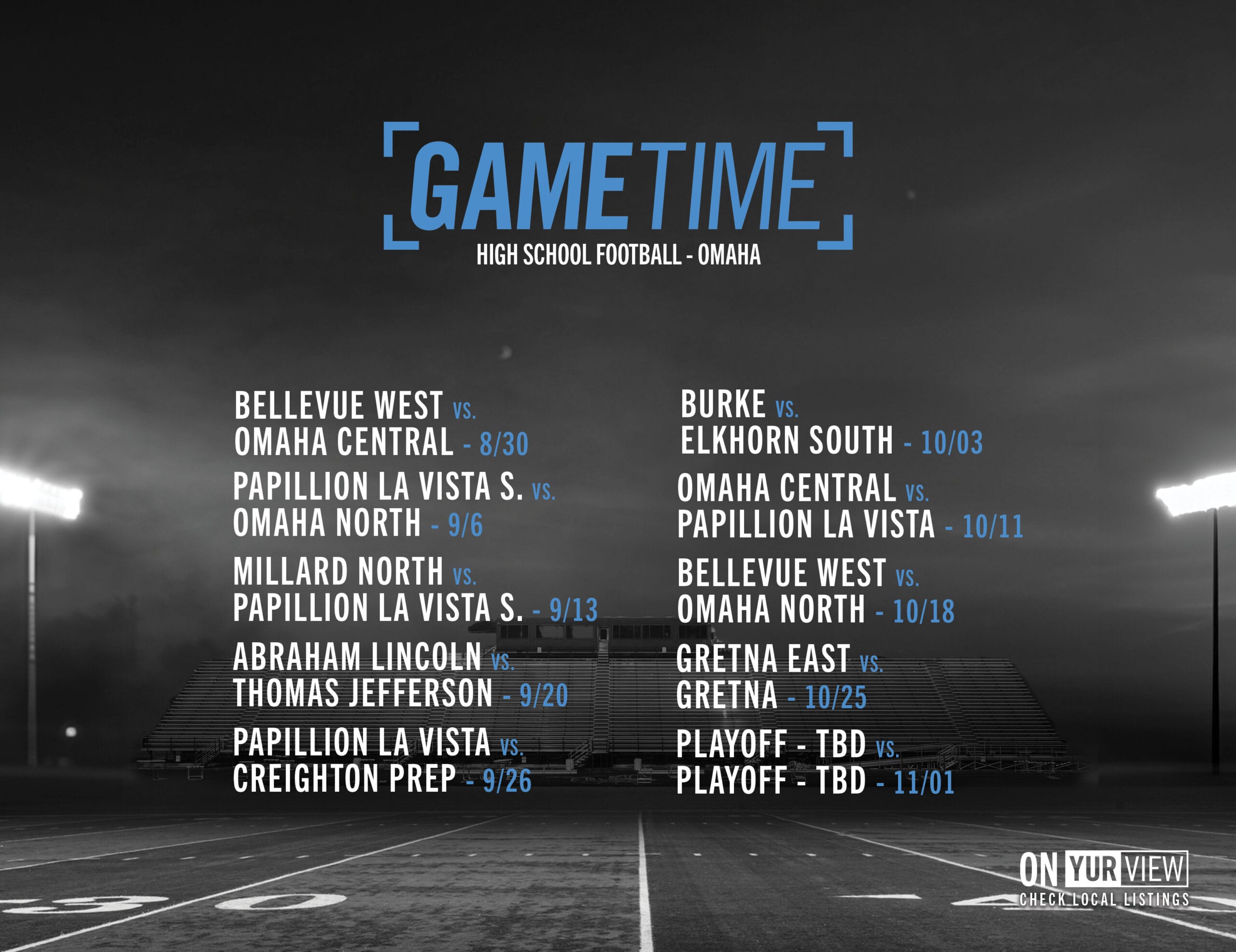 High School Football free live streams - GameTime Omaha